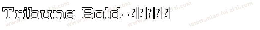 Tribune Bold字体转换